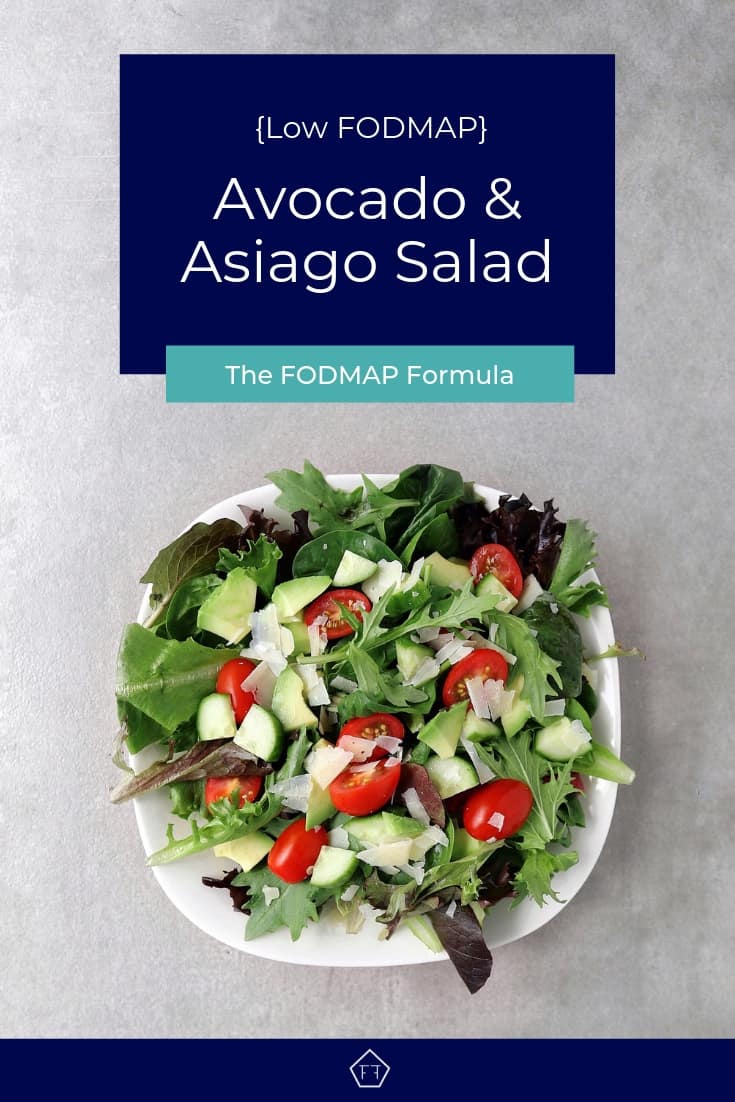 Low FODMAP Avocado and Asiago Salad - Pinterest 3