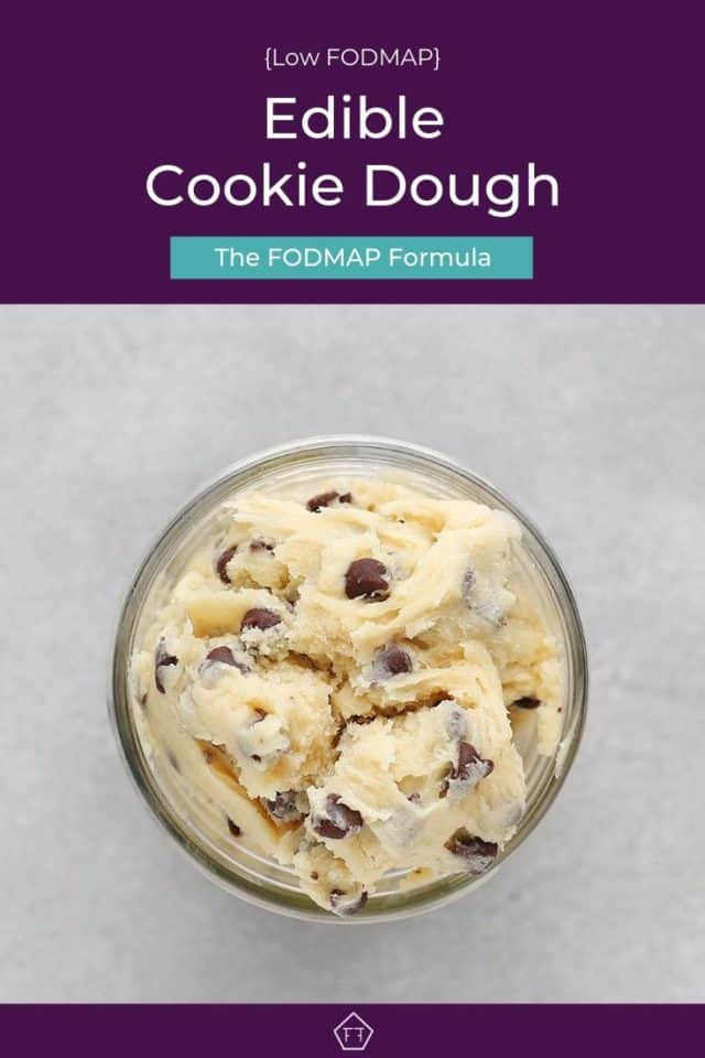 Low FODMAP Edible Cookie Dough - The FODMAP Formula