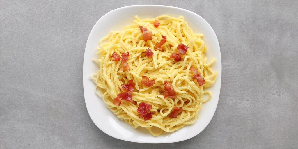 Low FODMAP Pasta Carbonara - The FODMAP Formula