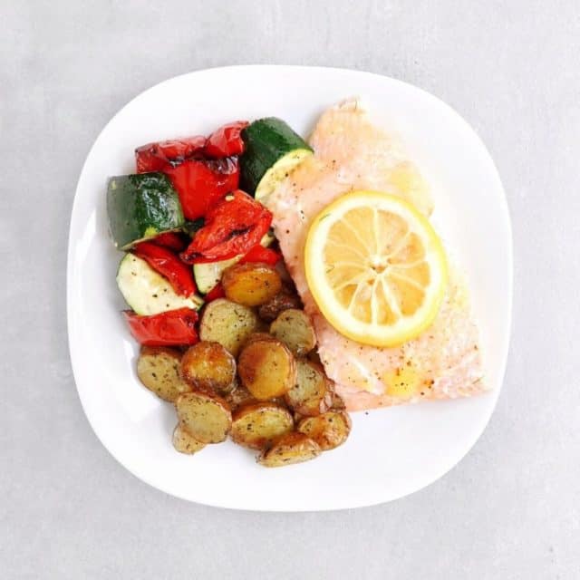 Low FODMAP Salmon With Roasted Lemon - The FODMAP Formula