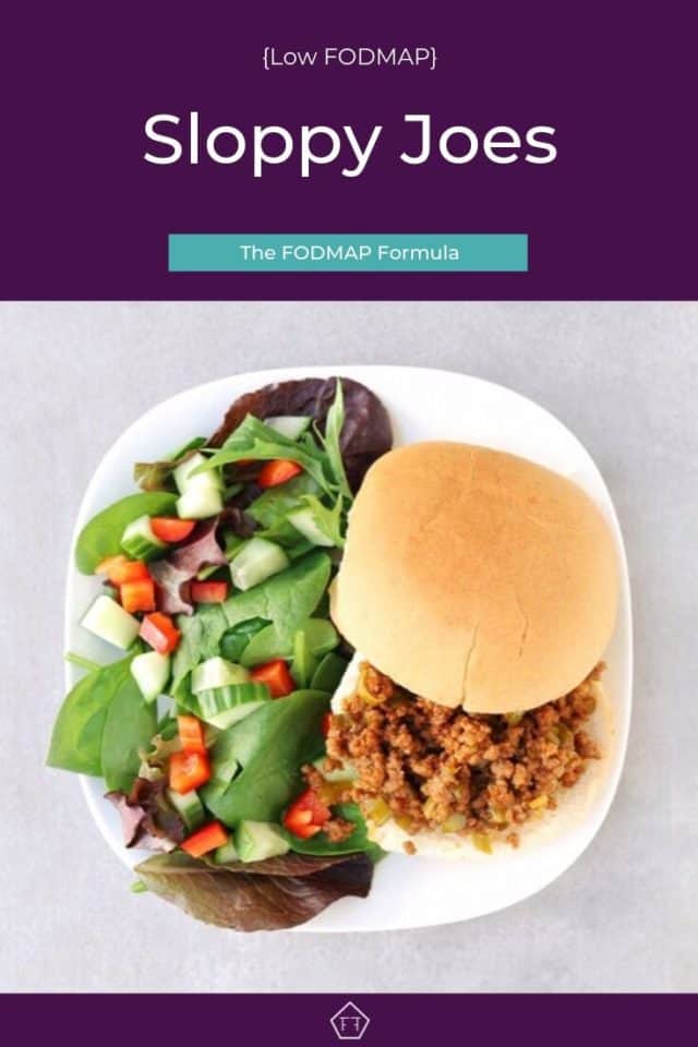 Low FODMAP Sloppy Joes - The FODMAP Formula